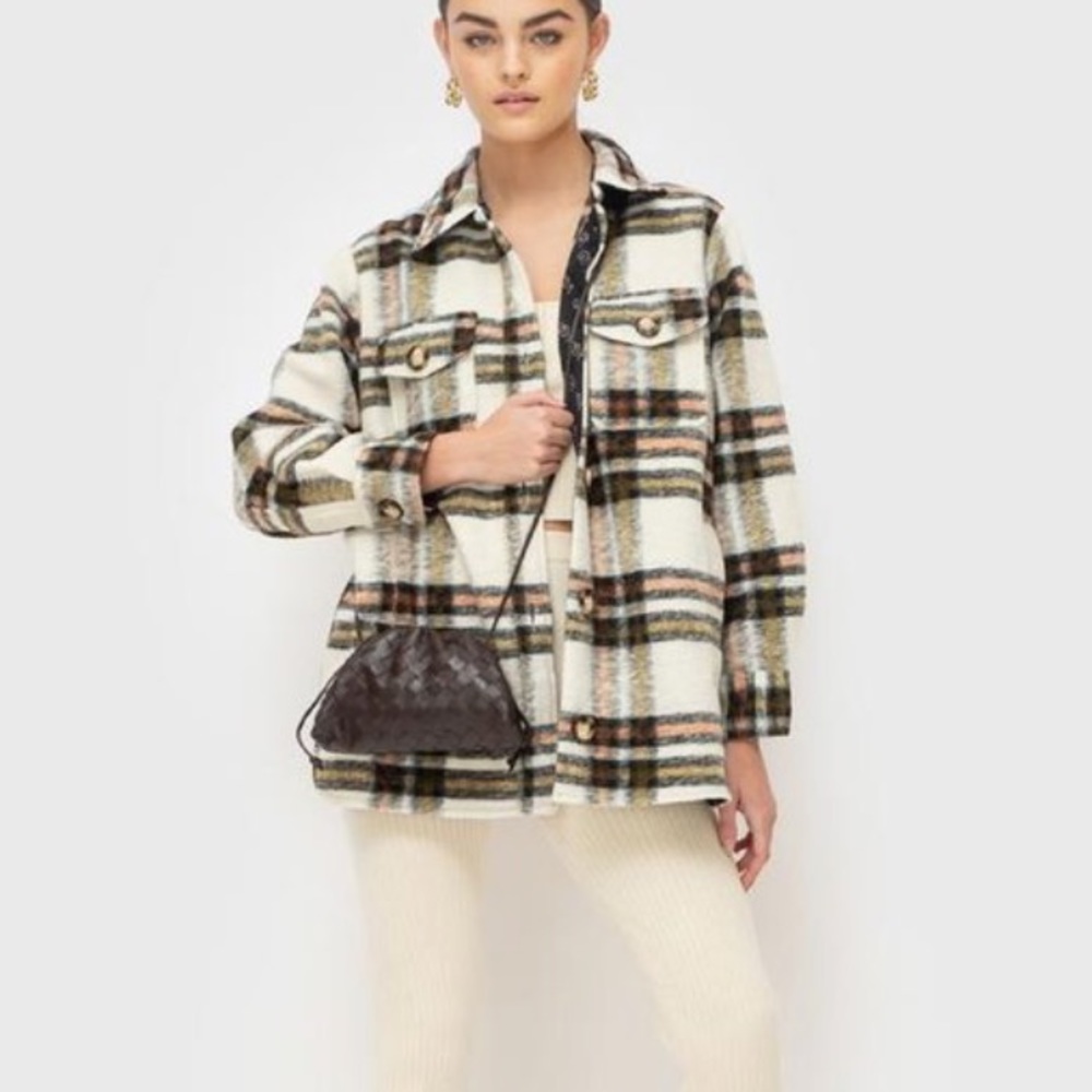 Ducie Lena Lined Jacket - Cream Check
